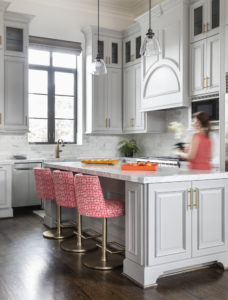 Coral incorporated into a clean-looking kitchen