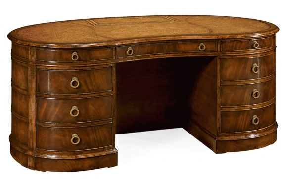 Mahogany kidney pedestal desk from Jonathan Charles Fine Furniture