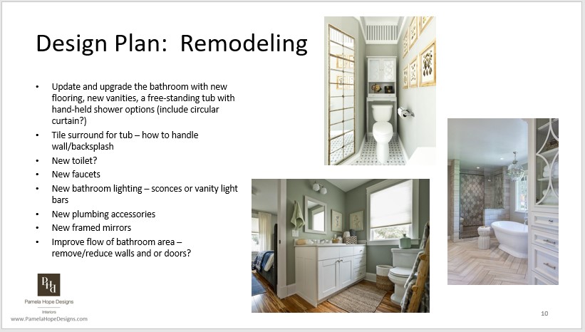 Remodeling plan slide