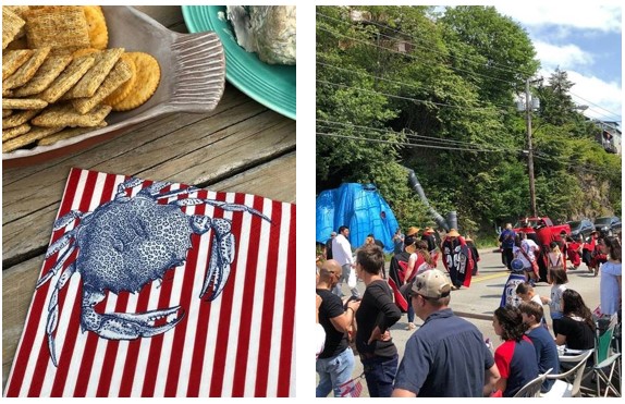 Seafood and parade in Alaska for July 4th