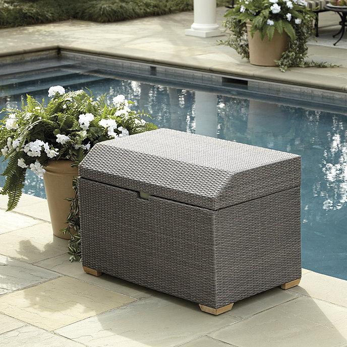 Outdoor storage for pool floats