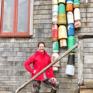 Pamela O'Brien discovered colorful buoys in Alaska that are vibrant options for coastal decor