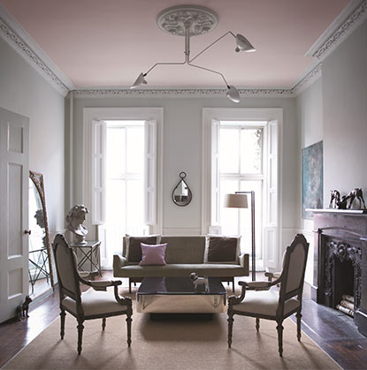 Extend low ceilings with lighter paint colors