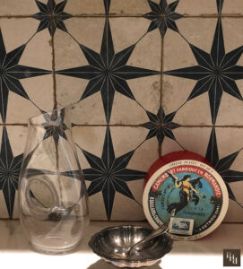 decorative tile in Pamela O'Brien's pantry