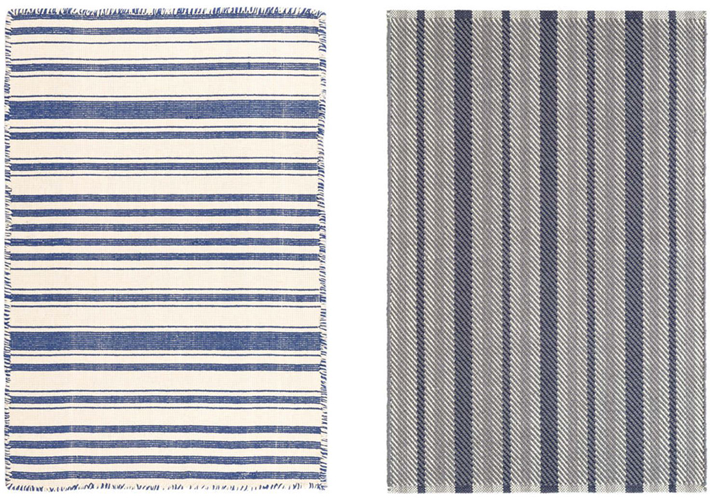 2 blue area rugs from Dash and Albert