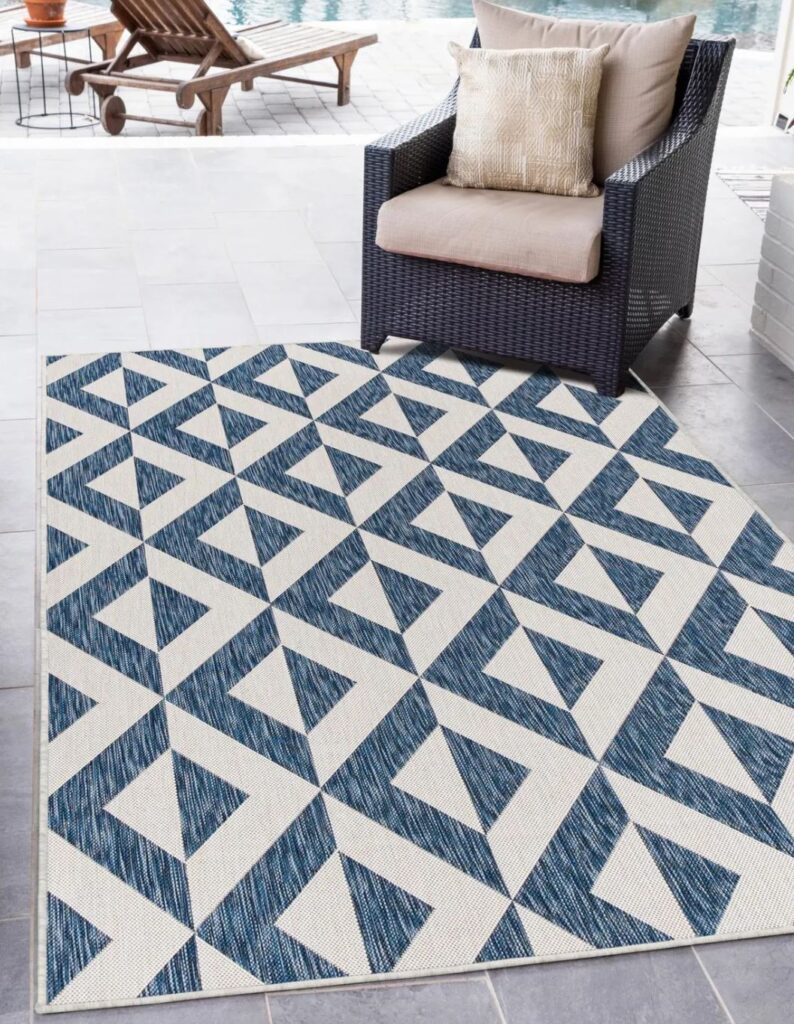 Blues in rug design