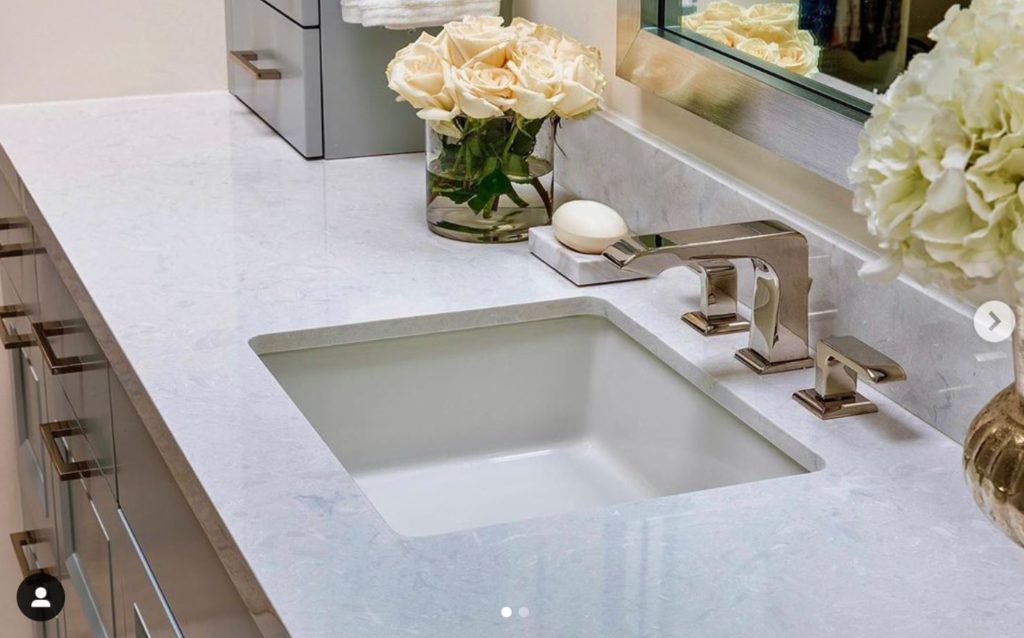 Quartz for anti-microbial counters in the kitchen and bath
