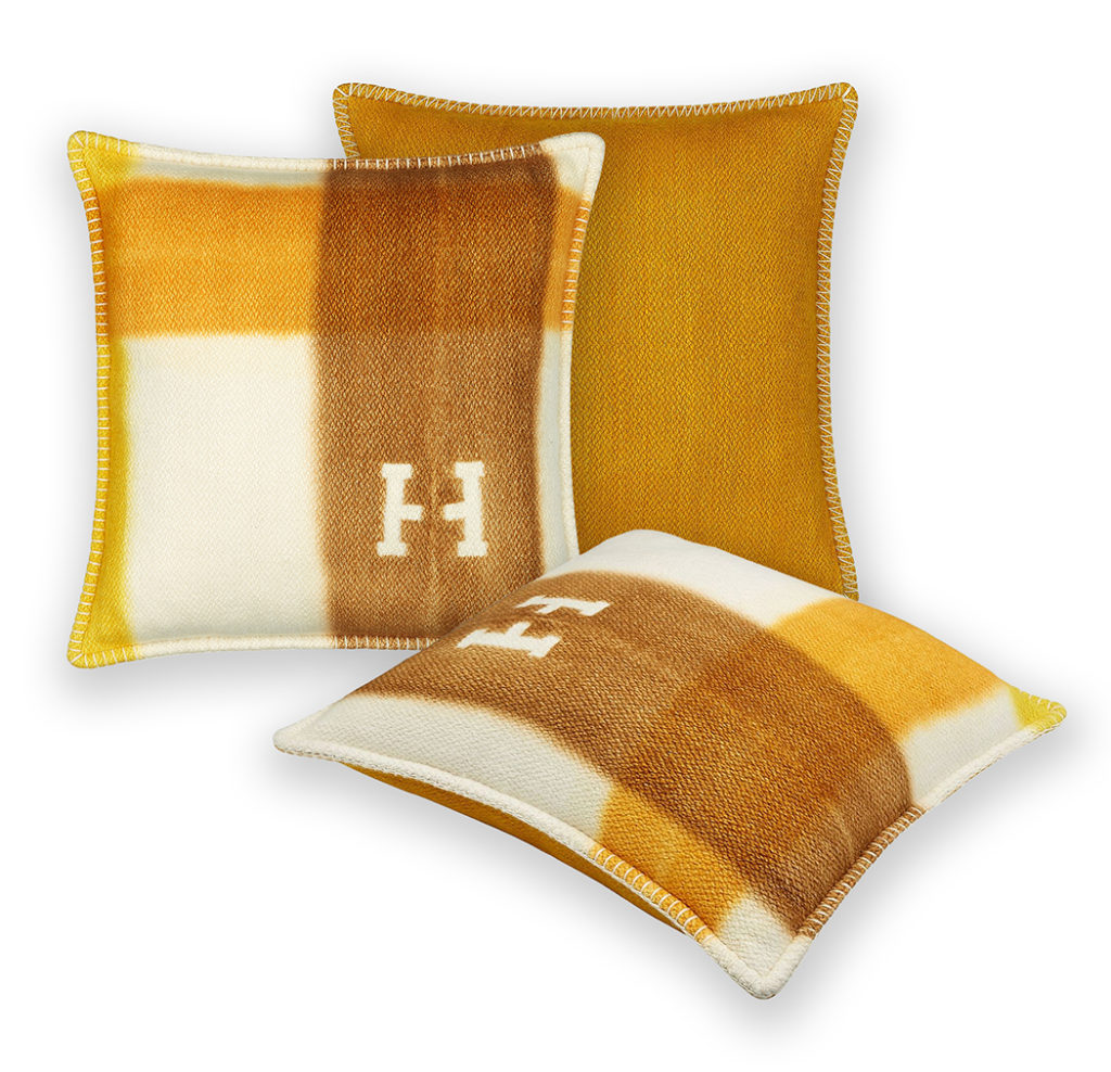 Tartan Dye Pillows by Hermes are great home decor gifts