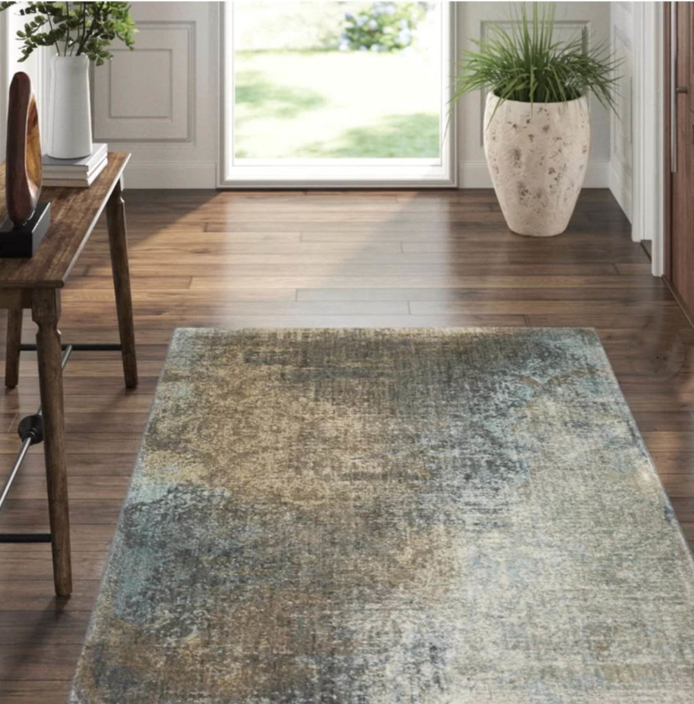 Home Decor Gifts: Virginia Langley Touchstone Geometric Silk Brown/Gray area rug from Perigold