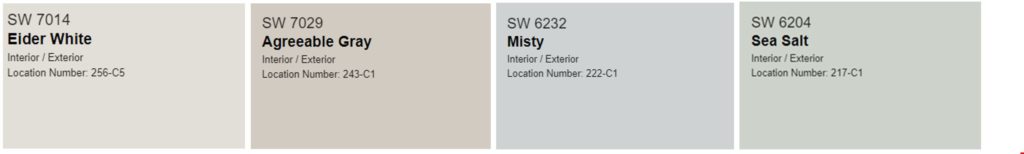 soft paint colors from Sherwin-Williams for peaceful master bedrooms without clutter