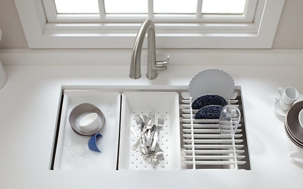 Kohler kitchen sink with dividers