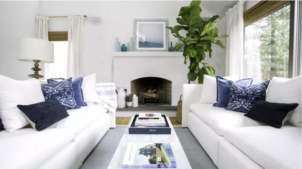 ocean blues and greens are popular accent colors for home decor
