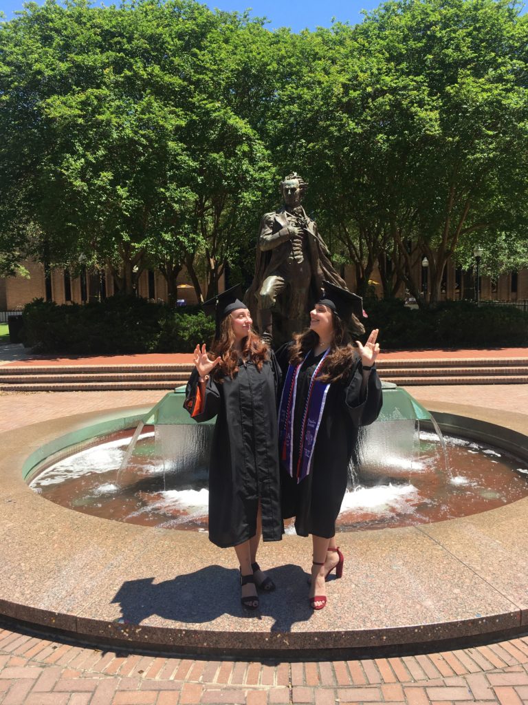 Danna Smith's daughters at college graduation