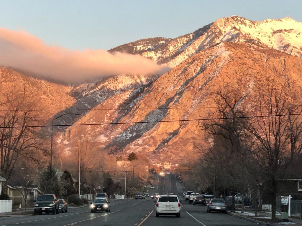 Mountain Scene in Ogden, Utah