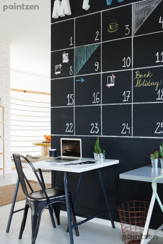 use chalkboard paint as a back to school design trend