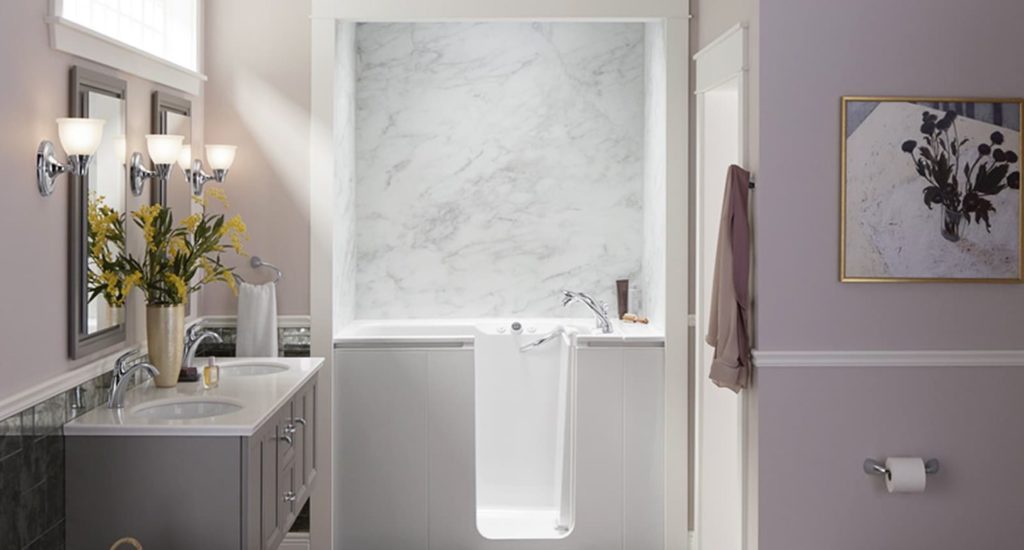 walk-in bath tub for aging in place