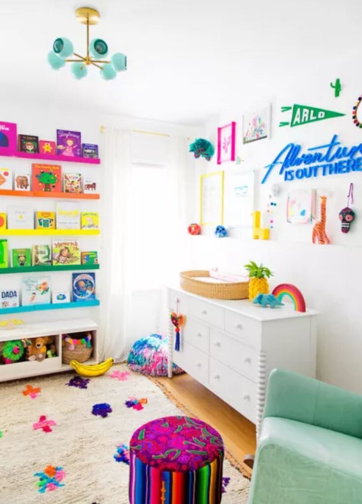 use vivid colors for Decorating Children's & Grandchildren's Rooms