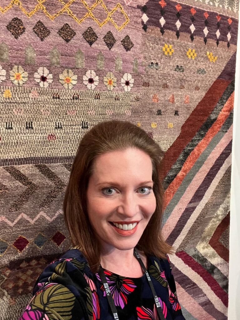 Jaipur hand-sewn rugs and Pamela O'Brien