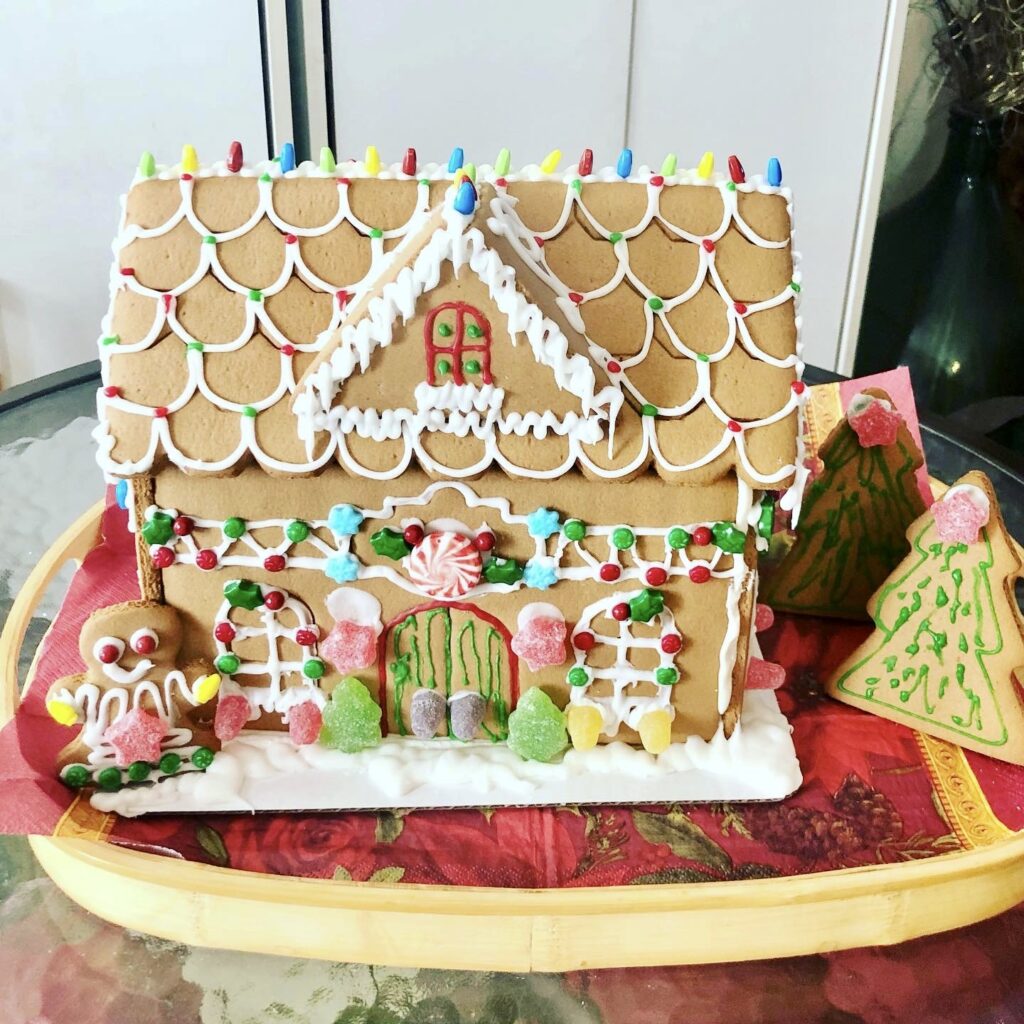 Gingerbread house are great holiday memories