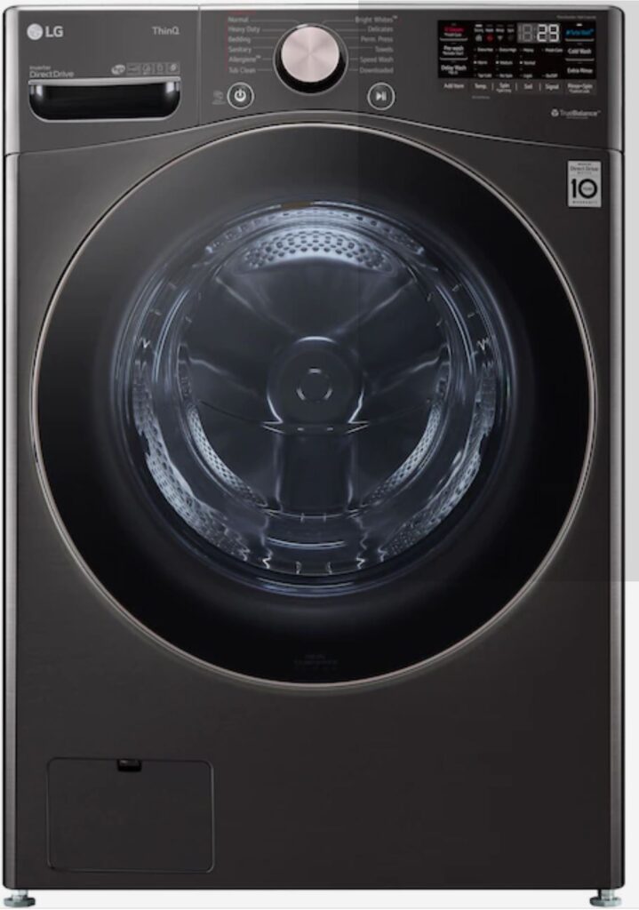 LG WM4000H front-loader washing machine for universal design in the laundry room